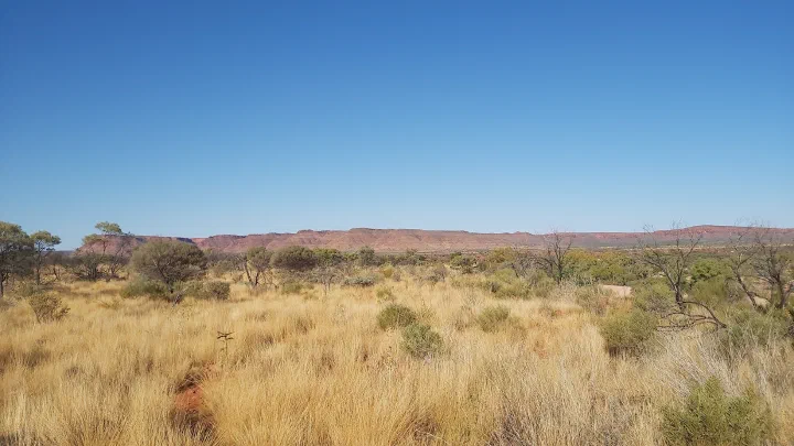 Australian outback landscape near King's Canyon