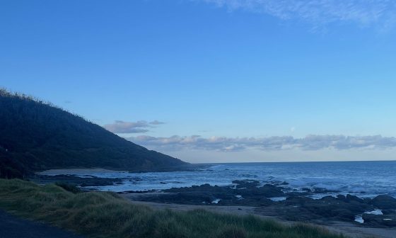 A cliff and the ocean